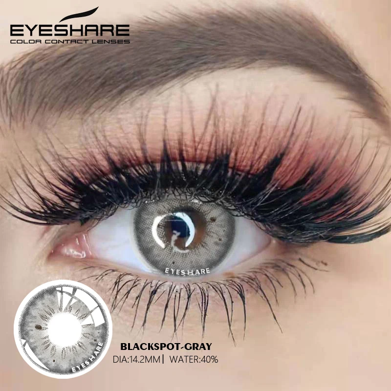 EYESHARE 1 Pair Color Contact Lenses for Eyes Beautiful Pupil Contact Lens Yearly Use Cosmetic Beauty Eye Lenses Colored Lenses