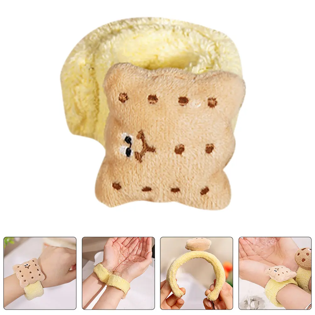 산호 플리스 세안 손목 워시 밴드 흡수성 워터 가드 팔 스파 페이셜 클렌징 휴대..