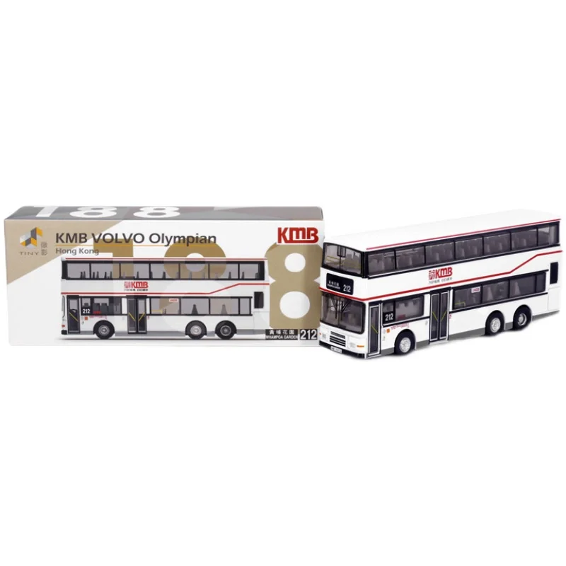 Tiny Diecast 1/110 Scala 188 212 Double-Decker Bus Lega Modello Di Auto Collezione Souvenir Display Ornamenti Giocattolo Del Veicolo