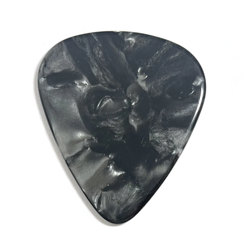 100pcs/lot Black Pearl Celluloid Guitar Picks Standard Plectra 0.96mm 1.5mm