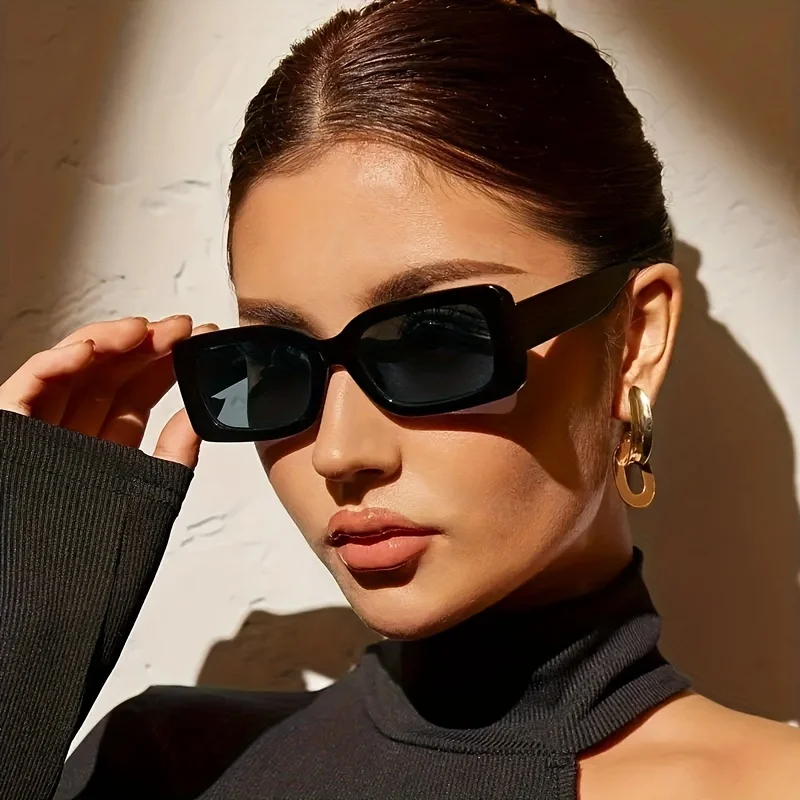 Small Rectangle Frame Sunglasses - Candy Color Y2K Fashion UV400 Vintage Eyewear