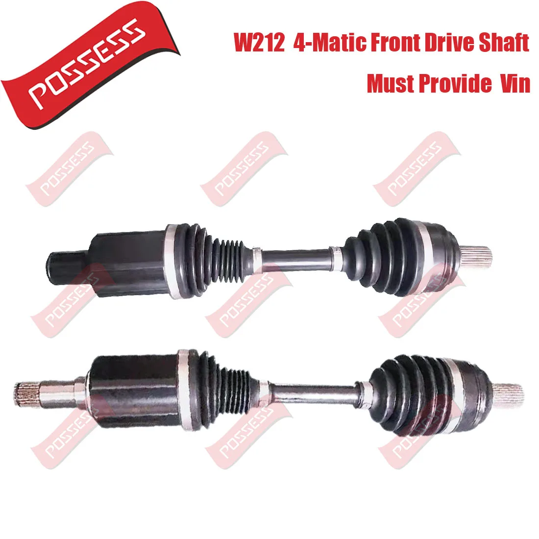 Front Axle Drive Shaft Assembly With Constant Velocity Universal Joint