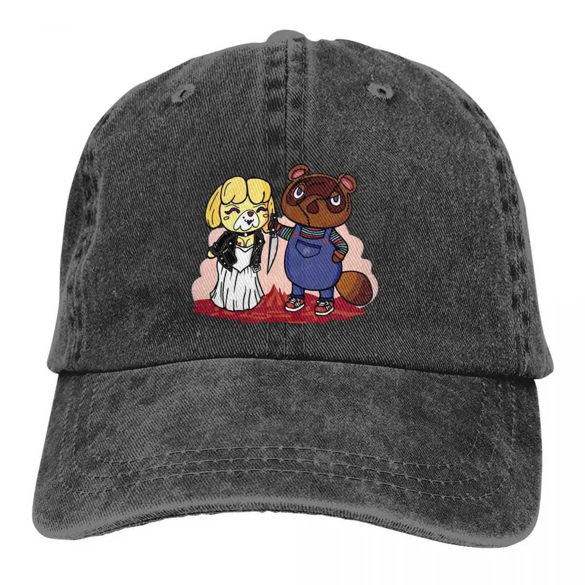 

Isabelle And Tom Nook Play Baseball Caps Peaked Cap Animal Crossing Timmy Game Sun Shade Cowboy Hats for Men Trucker Dad Hat