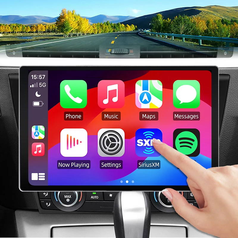 2K QLED Bildschirm Auto Radio Für BMW 3-Serie E90 E91 E92 E93 Drahtlose CarPlay Android Auto multimedia autoradio