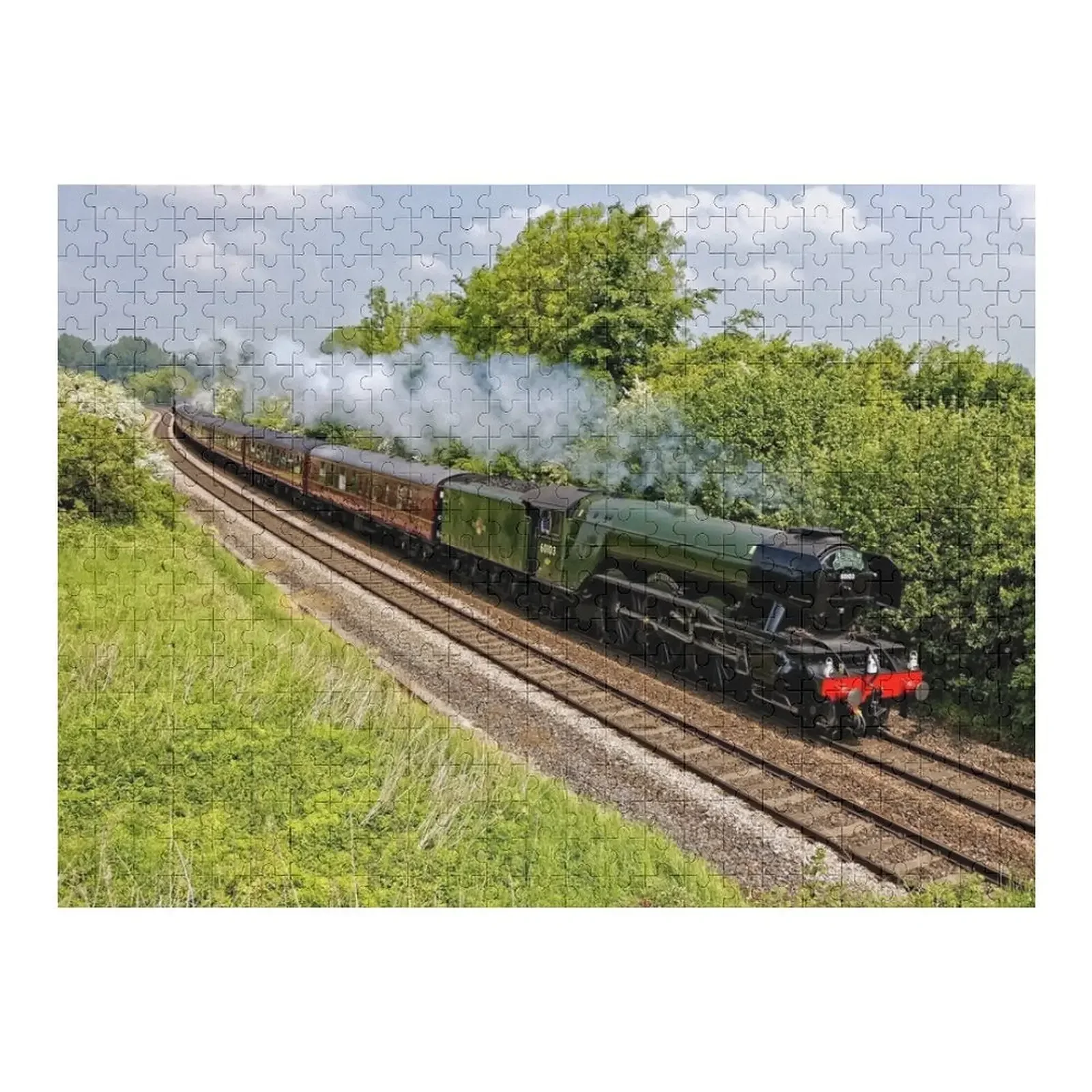 

A3 Class 60103 Flying Scotsman Steam Locomotive Jigsaw Puzzle Personalized Custom Wood Puzzle