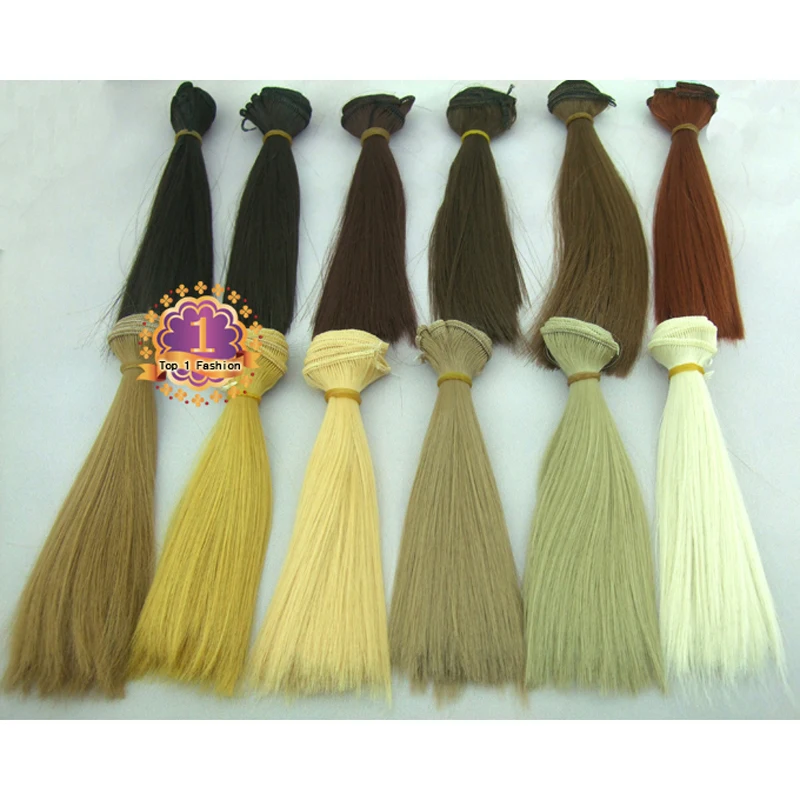15cm Straight BJD Doll Wigs Hair For 1/3 1/4 BJD Diy doll wigs