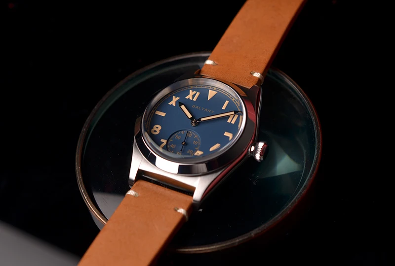 Baltany 36mm Vintage Watch For Men Bubble Back ST1701 Movement Retro California Dial 200m C3 Luminous Automatic Mechanical Watch