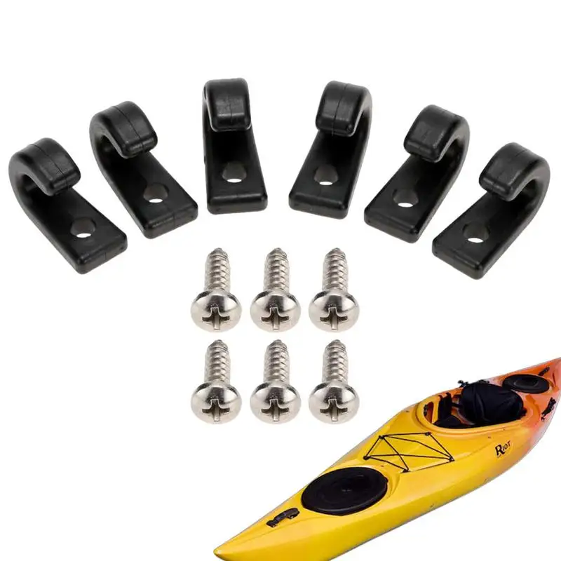 

J-образные крючки для КАЯКОВ, 6 шт., портативная нейлоновая Пряжка, J-образные износостойкие крючки для подвязки J-образной формы для детской безопасности