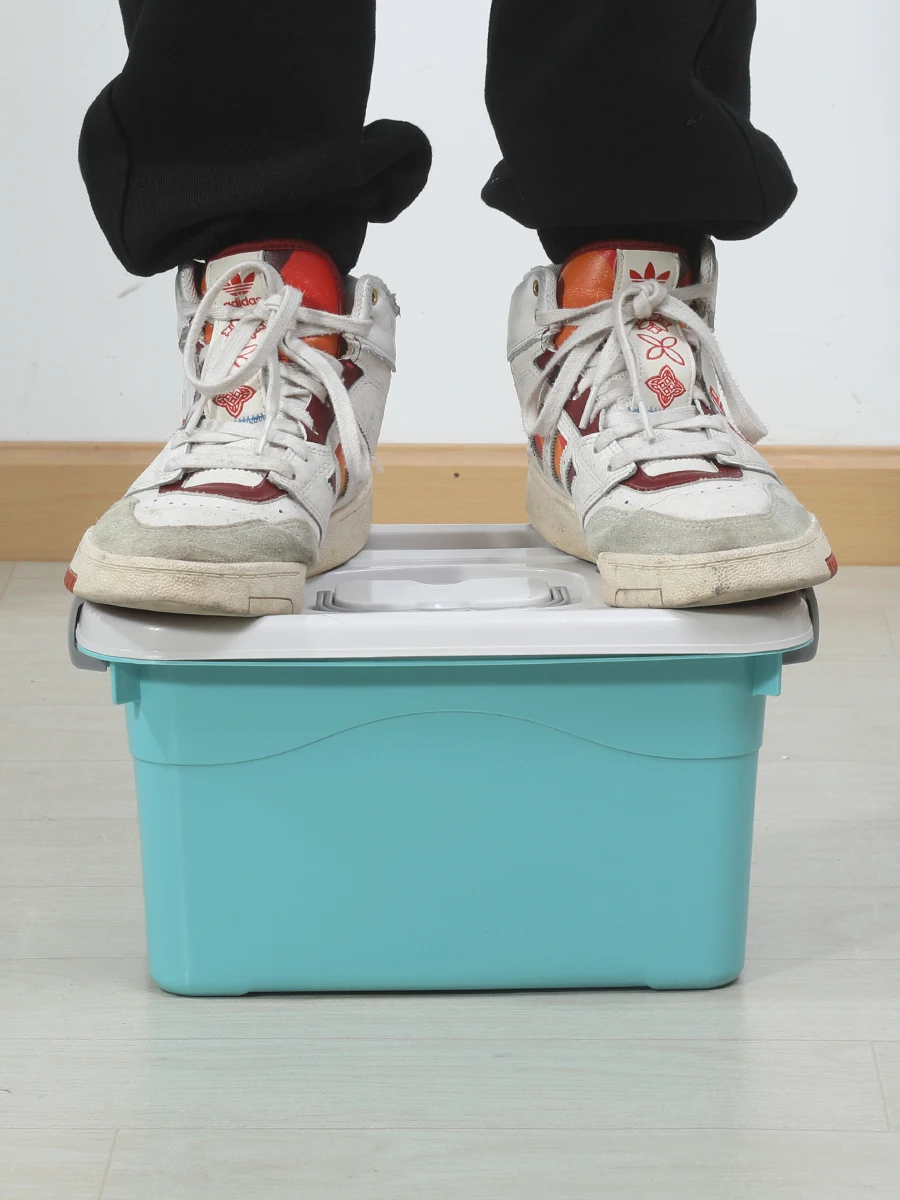 Thiened Transparent Plastic Storage Box Home Clothes Organizer White Box Toy Storage Hand Carry Large Size Box