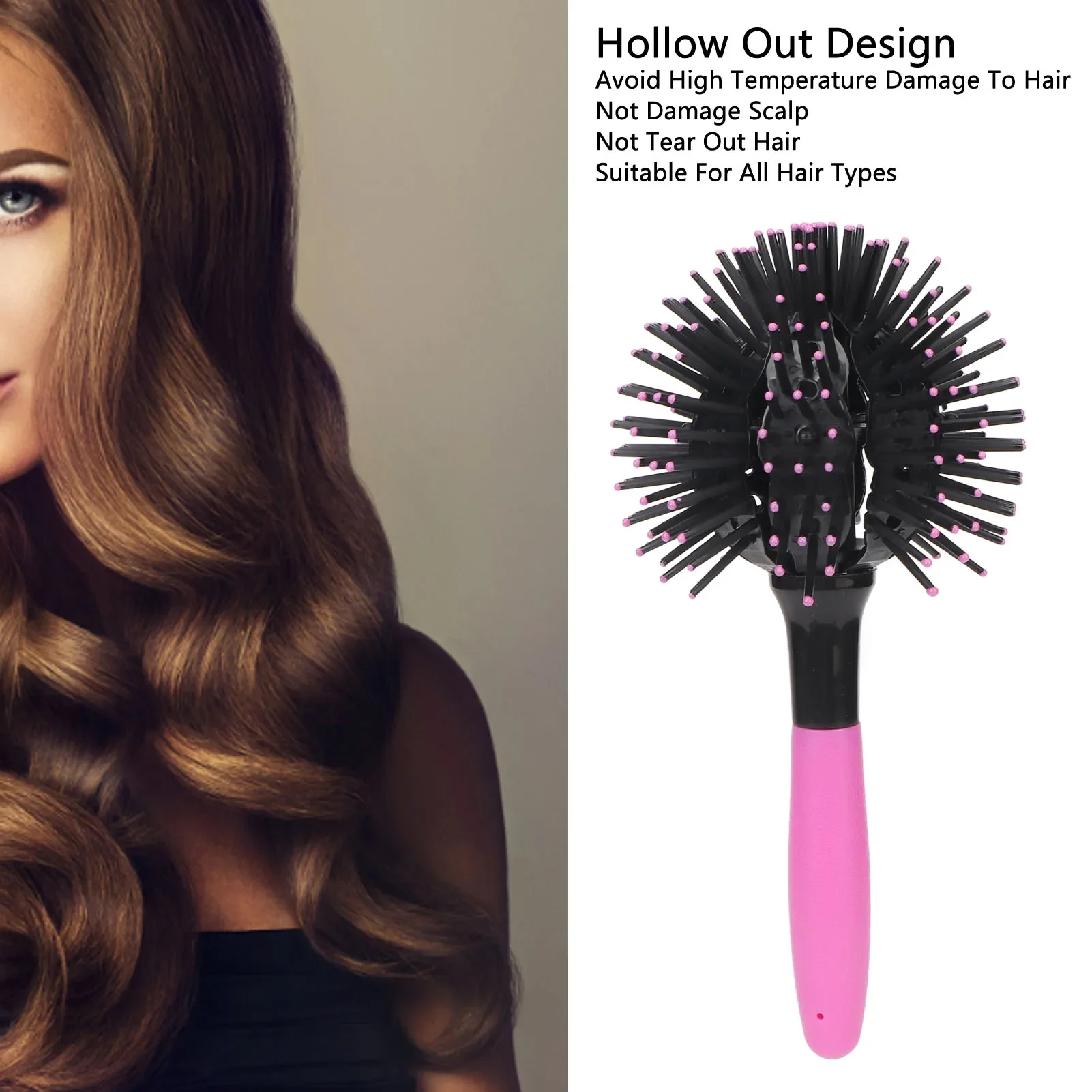 Hair Brush Magic Hair Comb 3D Round Brush 360 degree Ball Massage Comb Women Styling Tool Hairdressing Salon