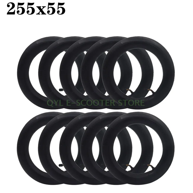 

10pcs 255x55 Rubber 45Degree Inner Tube 10 inch Pneumatic Tire for Three wheel of Baby Bike Tyre Accessories