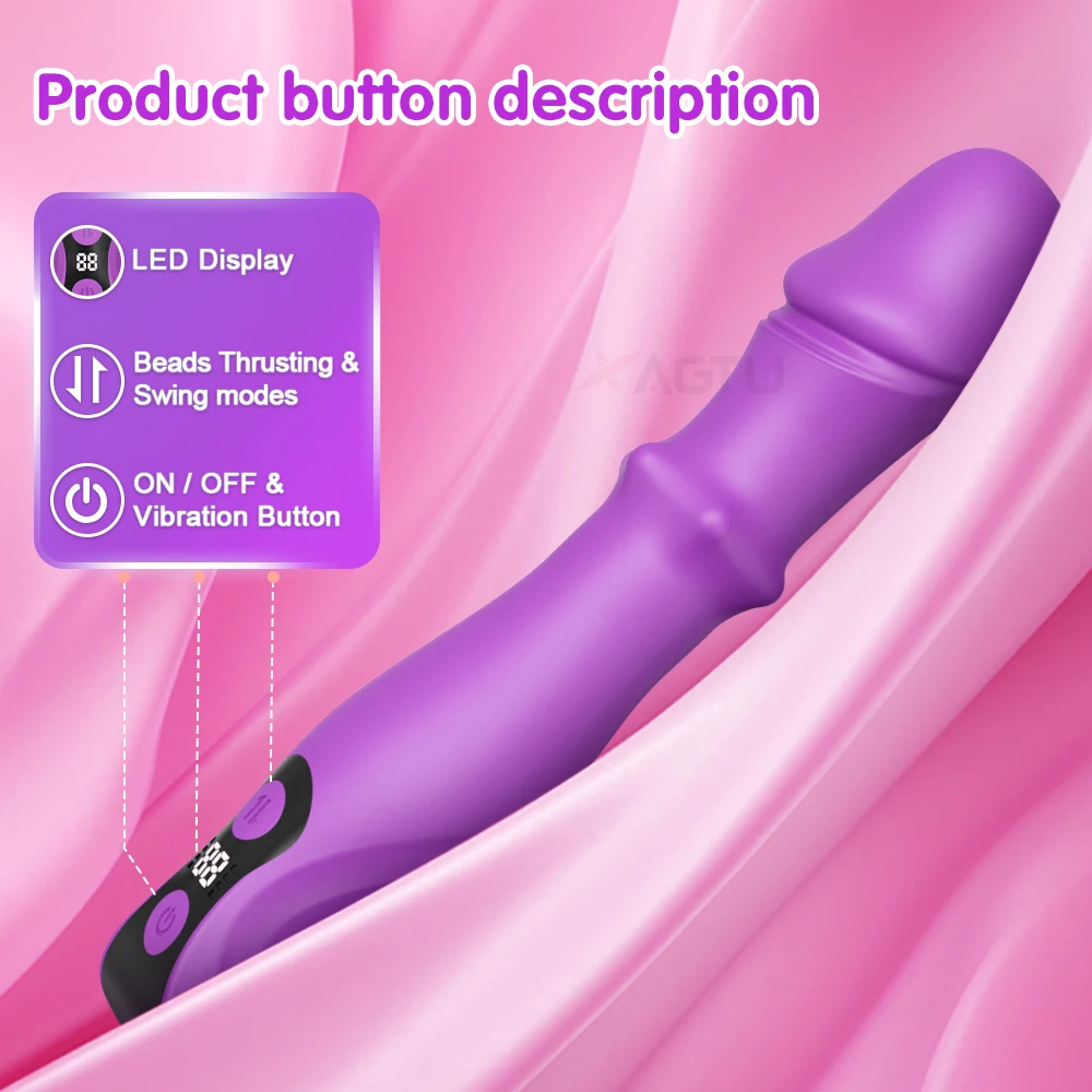 Telescopic Swing Vibrator 3 in 1 Female Sex Toy