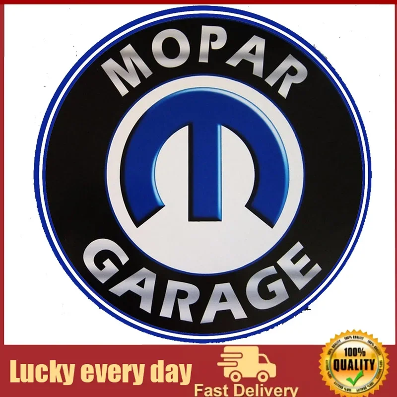 

Mopar Garage Retro Vintage Tin Sign Bar Pub Home Metal Poster Round Metal Tin Sign Metal Sign Wall Decor Man Cave Garage Bar Pub