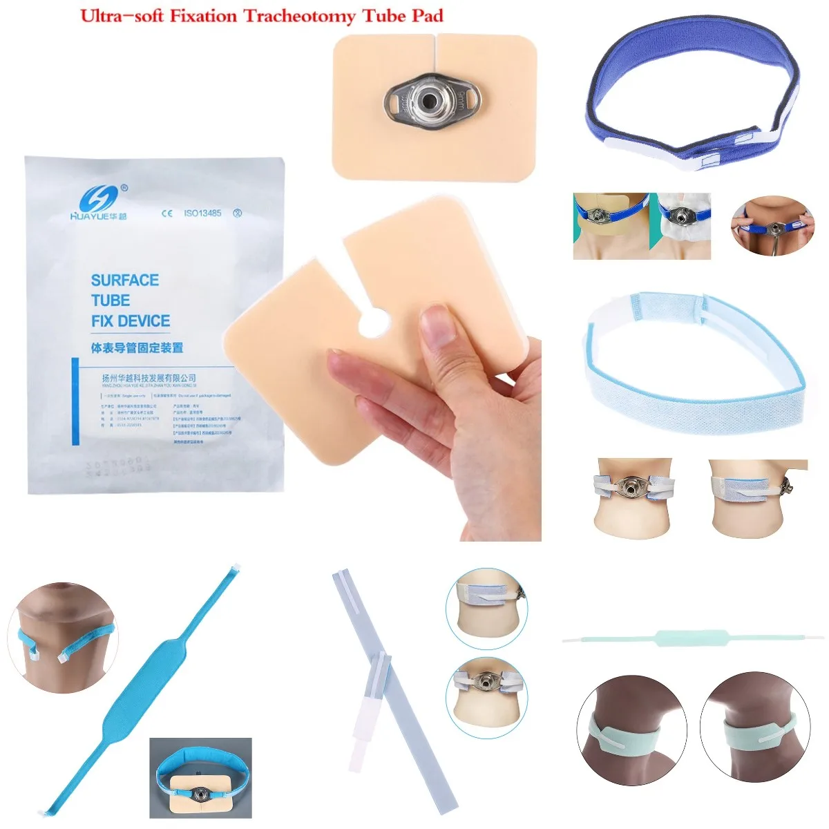 Dispositif de Fixation de Tube Endotrachéal Médical Universel, Support de  Ceinture de Lughéostomie, Sangle de Fixation en Éponge Souple