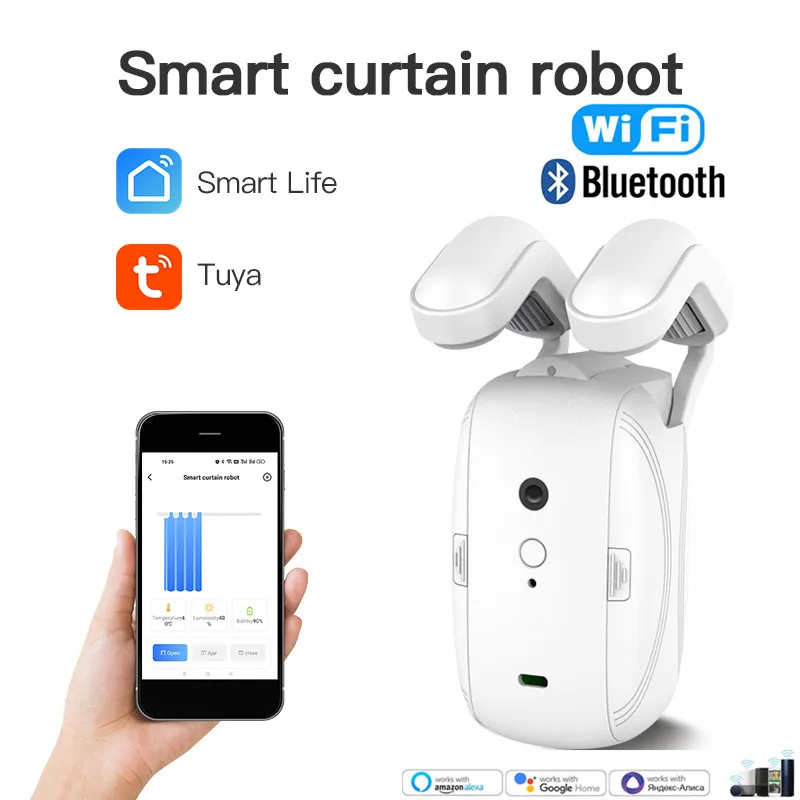 Automatic Curtain Opener Robot Smart Curtains Rod Home Device With Remote  Control, Timer Switch Manual Durable Easy Install - AliExpress