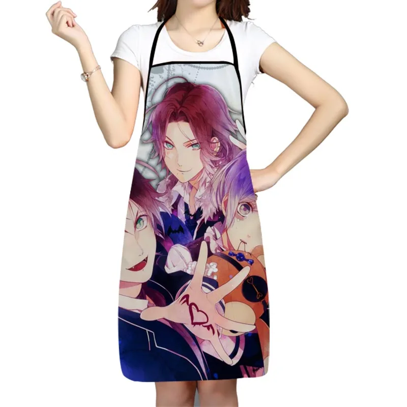 

Kitchen Apron Diabolik Lovers Anime Printed Sleeveless Oxford Fabric Aprons for Men Women Home Cleaning Tools Creative Gifts