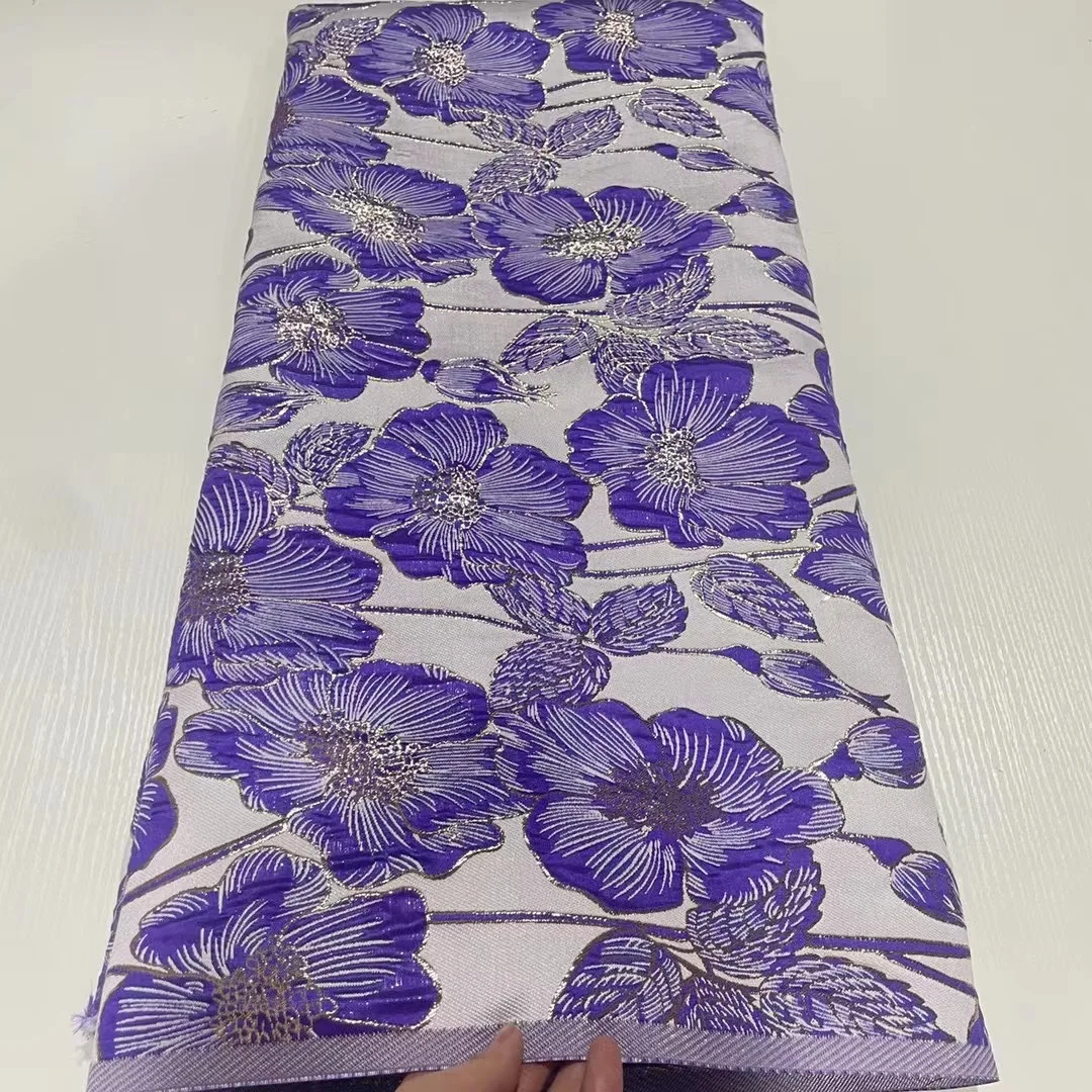 

2023 High Quality African Nigerian Tulle Lace Fabric Organza Embroidery Guipure Party Gown Dress Brocade Jacquard French AMJ5592