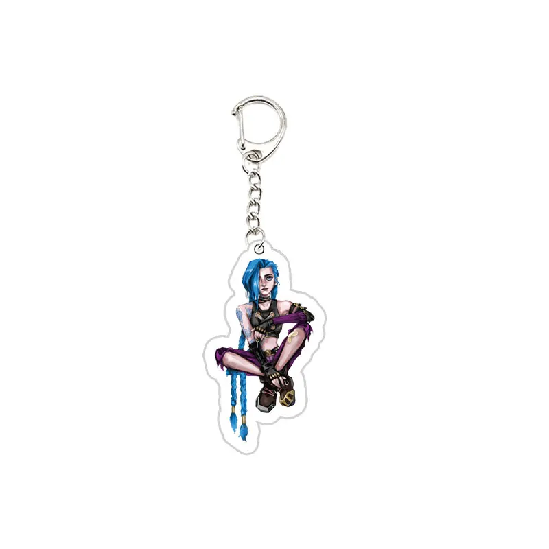 Acrylic Jinx Arcane Keychain Pendant for Fans – Stylish Bag Accessory and Gift