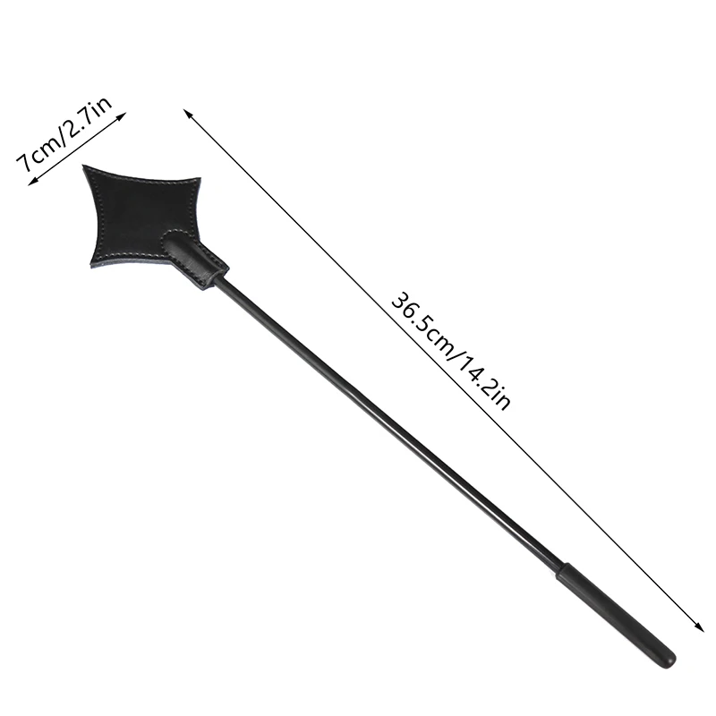 Premium PU Leather Equestrian Training Paddle and Whip