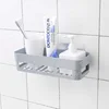 Bathroom Storage Rack Self Adhesive Shelf Kitchen Wall Corner Organizer Seasoning Bottles Holder Home Organization Accessories 2