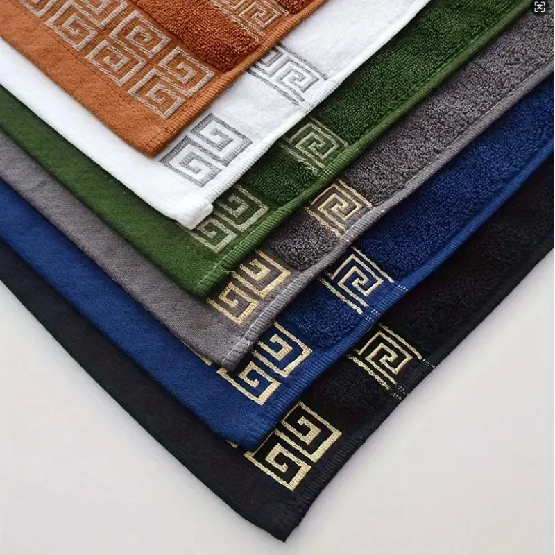 2PCS Green Bath Towels Set 1pcs Big Bath Towel 70x140cm and 1pcs Hand Face Towel 34x74cm Christmas Gift Sport Home Towels Set 2