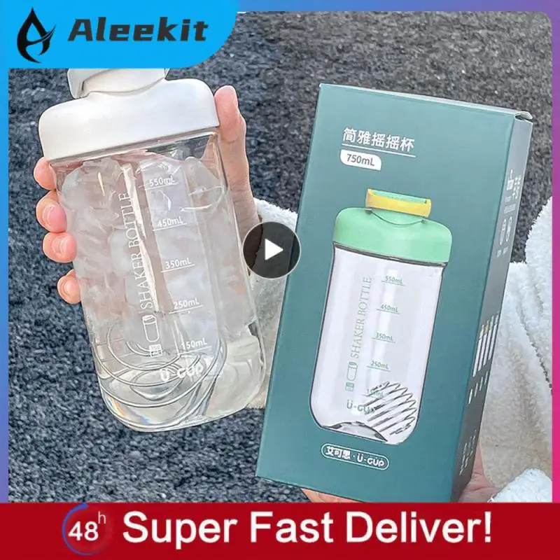 Portable Shake Cup Protein Powder Fitness Tazza Sportiva Da Uomo High Color Value Net Red Cup Mixing Cup Shaker Bottles