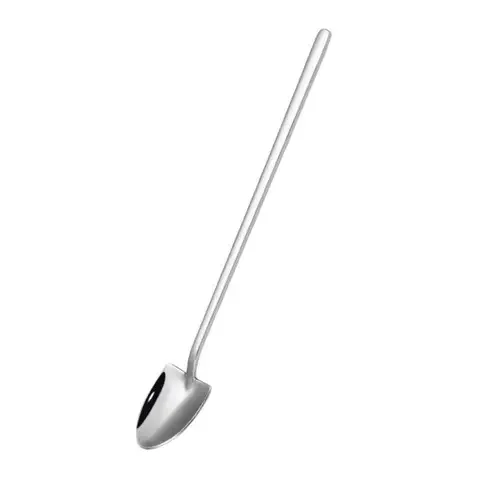 

1Pc Stainless Steel Ice Cream Coffee Spoon Shovel Shape Shell Tea Spoons 2 Options Afternoon Tea Dessert Long Handle Spoon