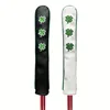 1pc Four Leaf Lucky Clover Design Golf Alignment Stick Cover, Golf Accessories 1