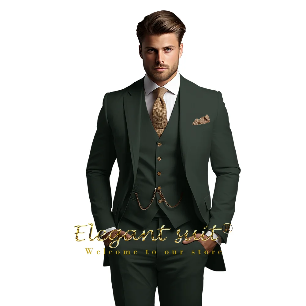 Costume trois pièces sur mesure pour homme