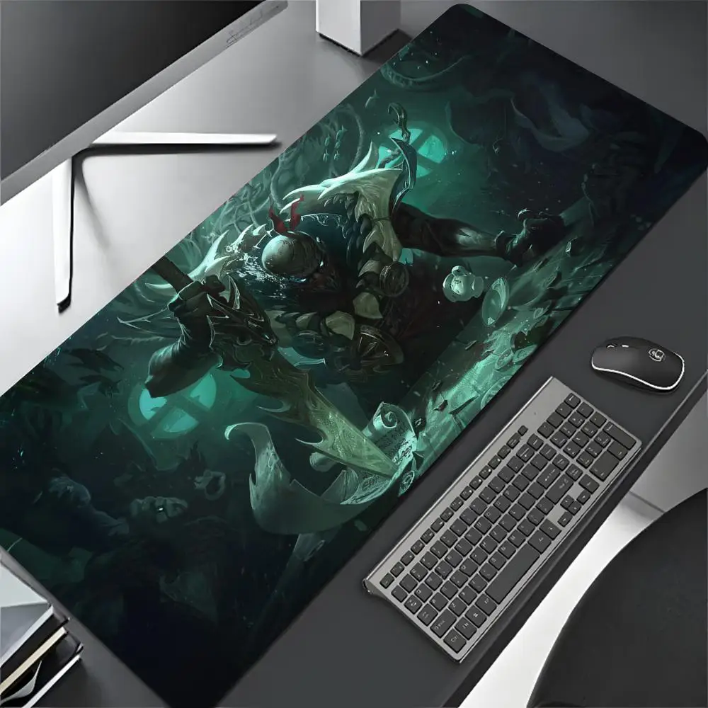 Большой игровой коврик Pyke qiyan Quinn с мультяшным рисунком, компьютерный коврик для клавиатуры и мыши, Настольный Коврик Для Мыши для ПК, Настольный коврик