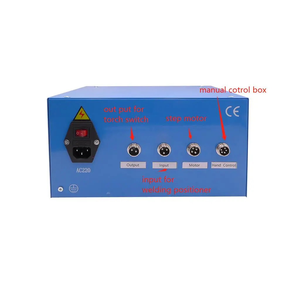 220V Automatic Welding Oscillator Weaver PLC Controlled Motorized Mechanism Linear Type Welding Positioner Turntable 3