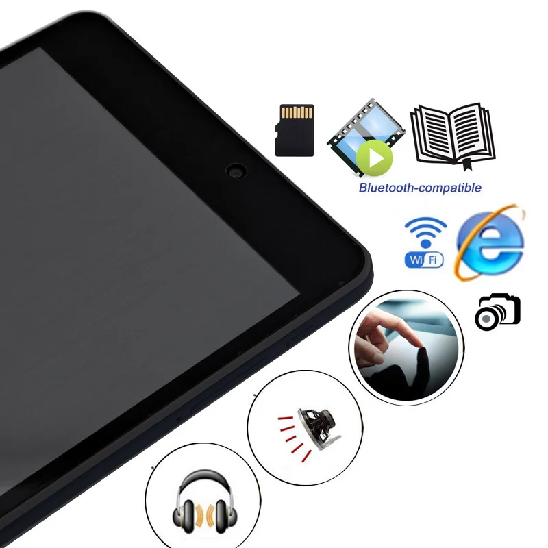 8 inch IPS hd Screen 16GB Digital Ebook Reader Android mini PC 2in1 music video Player 64GB Card