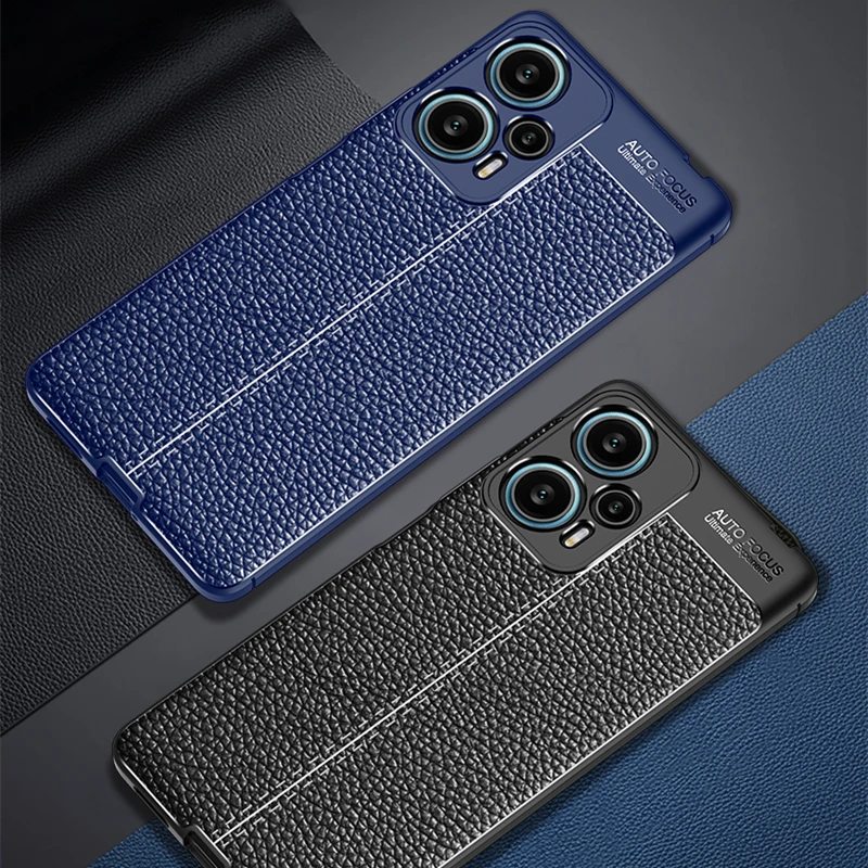 

Luxury Case For Poco F5 Case For Xiaomi Poco F5 Pro Cover Coque TPU Soft Leather Shockproof Funda Shell Bumper For Poco F5