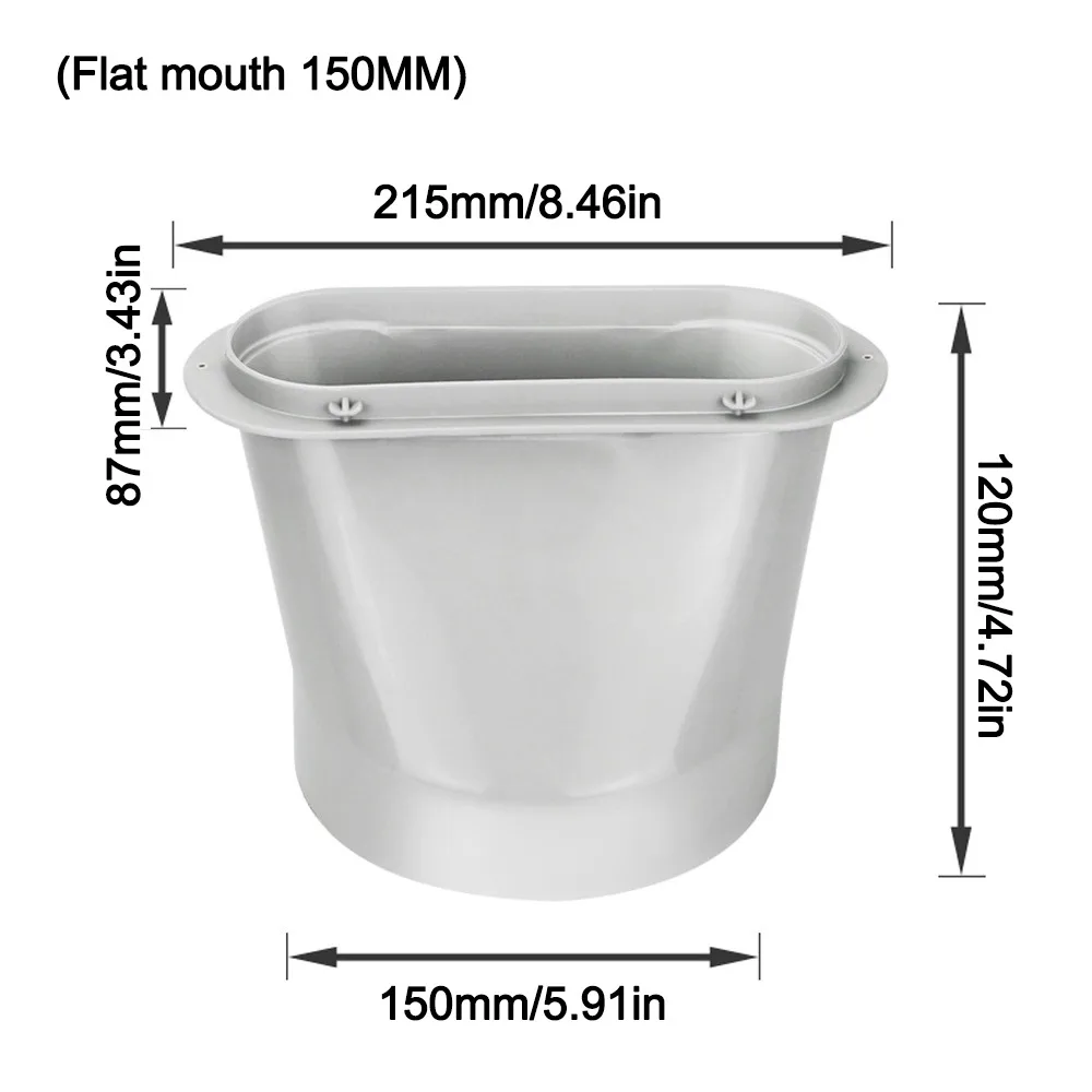 Universal Exhaust Hose Adapter for Air Conditioners - Round/Square Shaped Duct Connector
