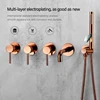 Shower Faucet Set Shower System Bathtub Faucet Set Bath Mixer Tap Bathroom Rainfall Head Shower Hot And Cold Kit In 3 Ways 5