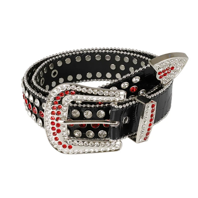 Fashion Diamond Women's Belt Rhinestone Studded Belt Female PU Leather Belts  for Women Luxury Designer Waistband Harajuku 3.8 Cm - AliExpress