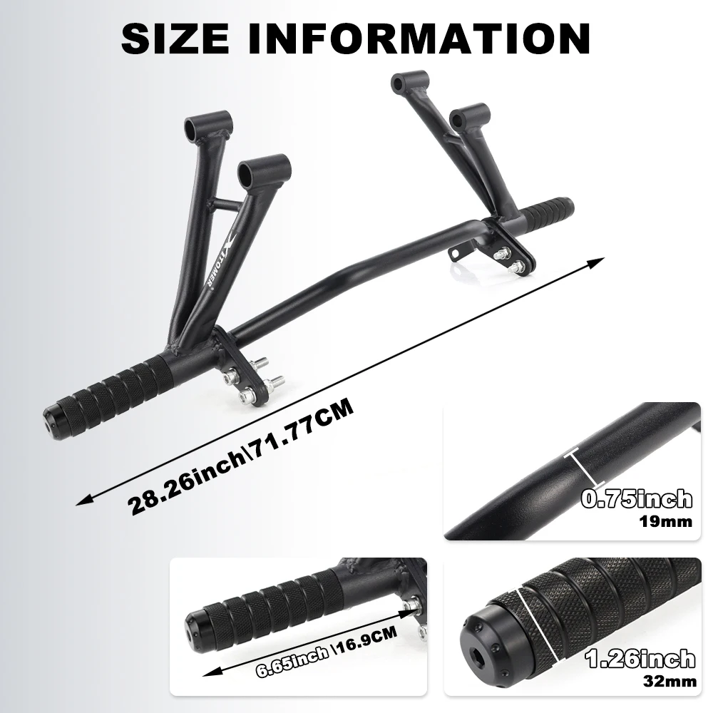 가와사키 닌자 ZX-10R ZX 10R 2011-2025 닌자 ZX-10RR용 오토바이 리어 풋레스트 서브케이지, 동승자 페그 지지대, 스턴트 스텝 플레이트