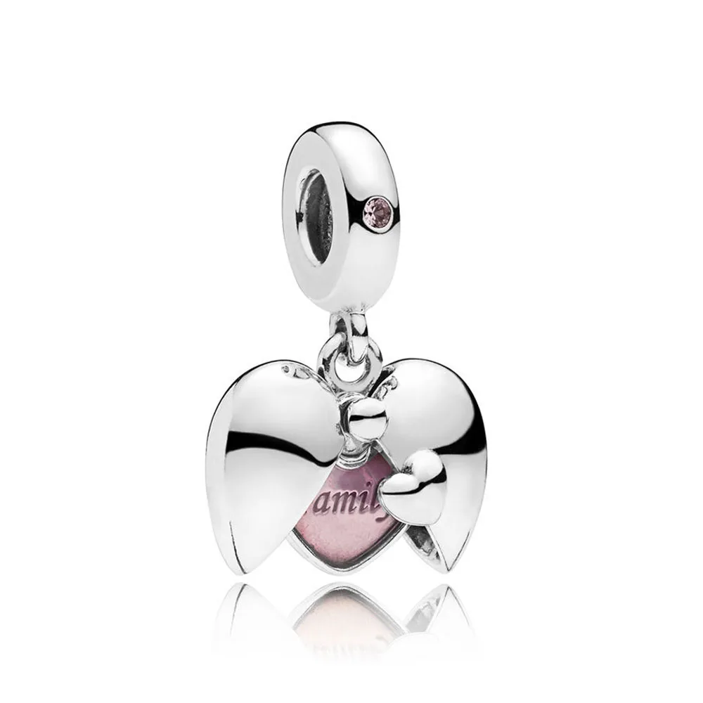 

Женский браслет из серебра 925 пробы, с подвеской в виде сердца