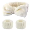 Wash Face Wristband Set Headbands Spa Bathroom Accessories Set Water Absorption Waterproof Wristbands Women Girls Sweatbands