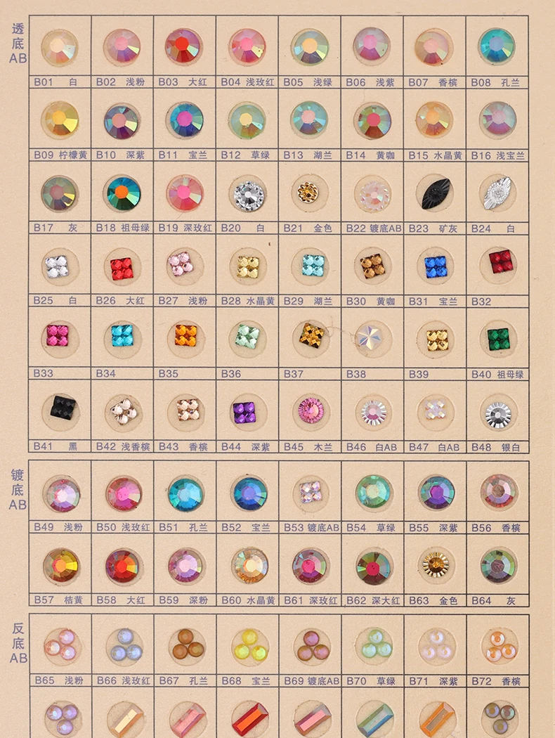 Description Picture 2 of itemBig Package 2-6mm Resin Non Hot Fix Rhinestones Bulk Wholesale Flat Back Plastic Crystals Nail DIY Glitters Cтразыtrass For 네일파츠