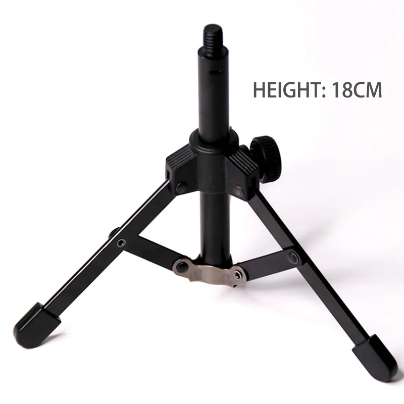 Microphone stand Foldable Tripod Desktop Microphone Stand Holder for Podcasts Online Chat Conferences Lectures Meetings and More