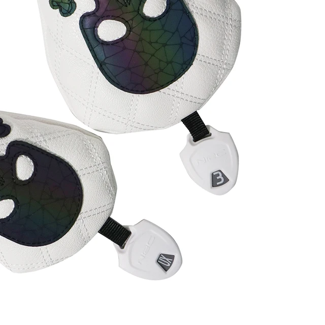 고급 PU 가죽으로 제작된 해골 그라디언트 골프 우드 커버