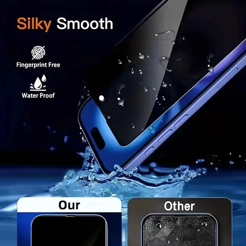 3PCS Privacy Tempered Glass Screen Protector