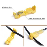 120 Pieces/Box Quick Cable Connectors Snap-Lock Wire Terminals Crimp T-Type Connector Wire Connector Combo Kit - Image 6