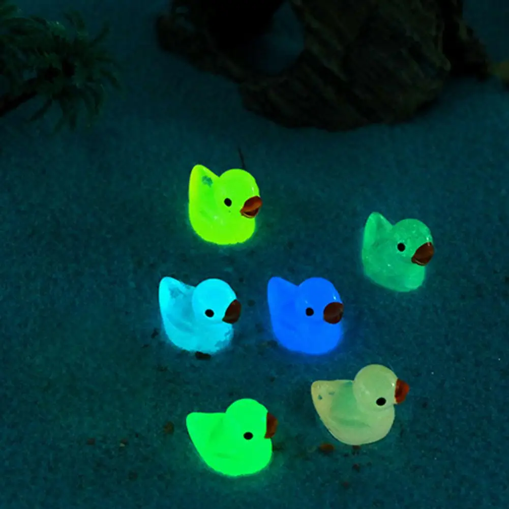 50/100PCS Resin Duck Ornament For Micro Landscape Dollhouse Outdoor Decoration