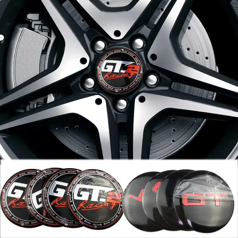 4 Pz 56Mm Gt Gt.2 Logo Car Wheel Center Hub Caps Adesivi Emblema Per Ford Kia Peugeot Opel Nissan Hyundai Ford Lexus Toyota