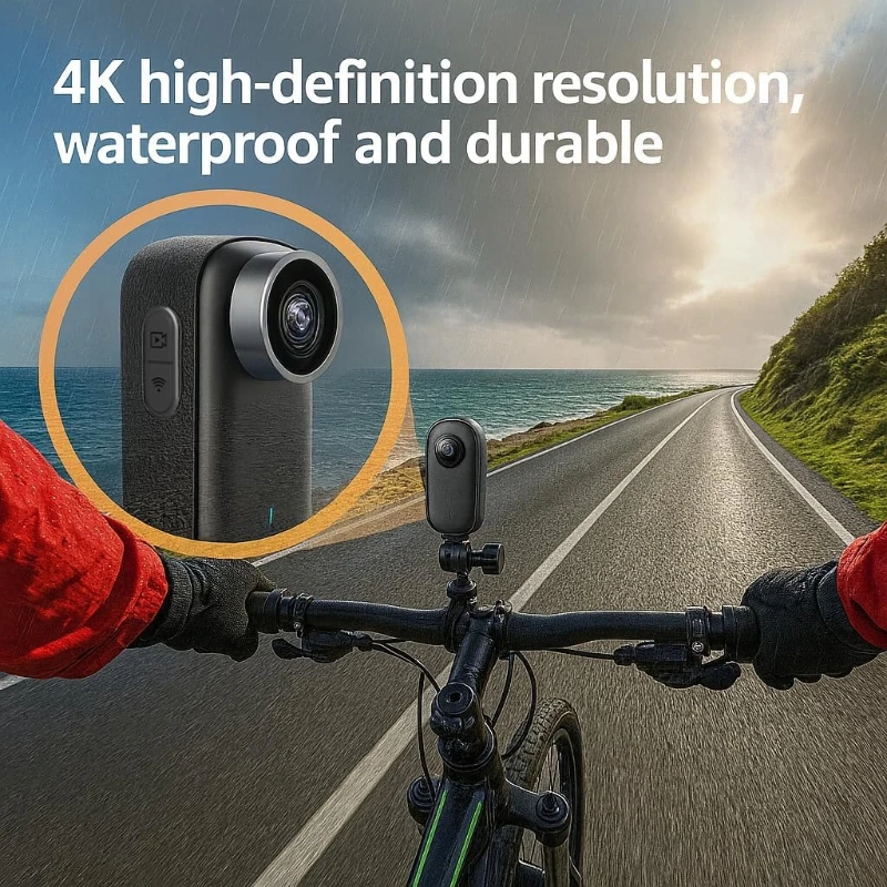 Étui étanche transparent protégeant le Gimbal Caméra Sport M11 4K Ultra HD sous l'eau