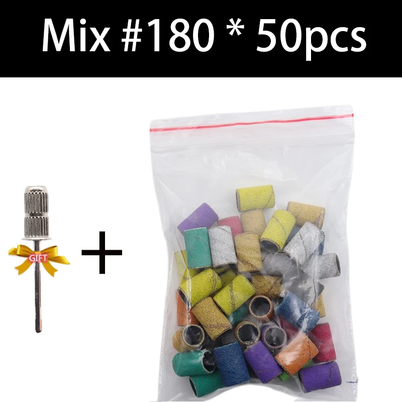 Vibrant Multi-Grit Nail Drill Sanding Bands