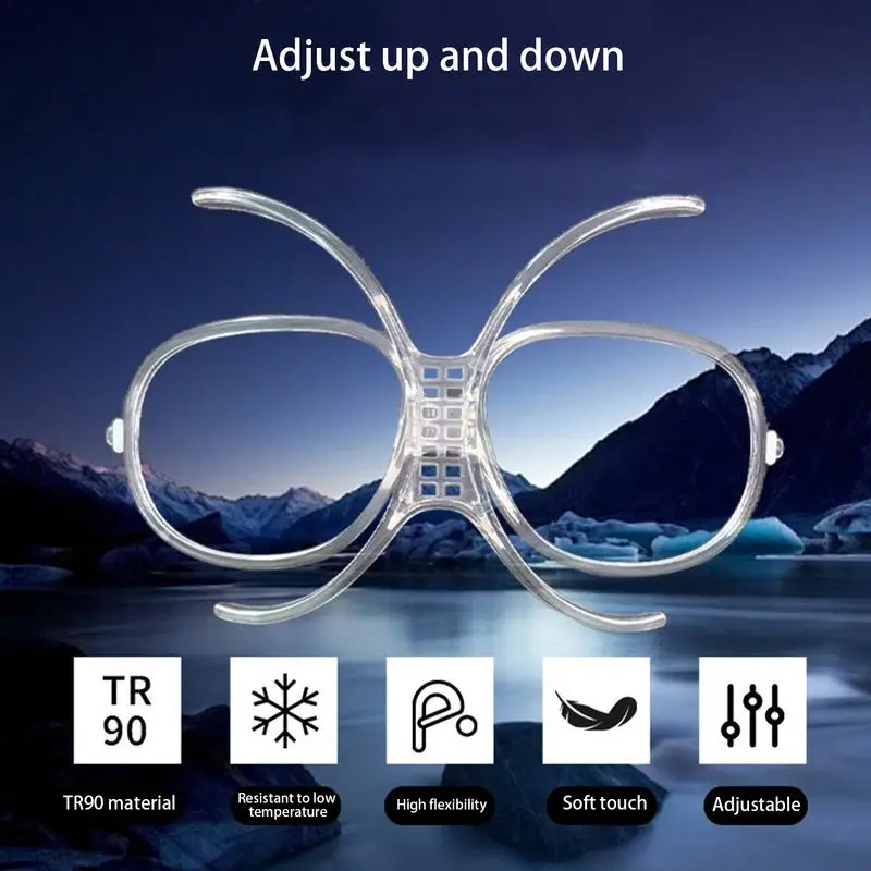 Ski Goggle Insert Adjustable Prescription Adapter Flexible Optical Bendable Inner Frame For Glasses Wearers Outdoor Skiing ﻿ 5