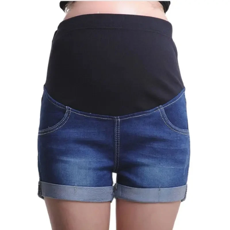 Summer Maternity Shorts Pregnant Denim Jean Mommy Clothing
